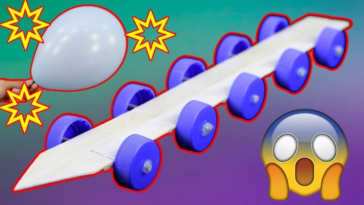 How to Make a Car Blast Balloons with Popsicle Sticks