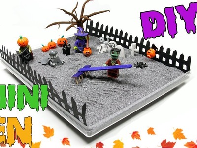 How To Make A Miniature LEGO Zen Garden | Spooky Halloween Zen Garden