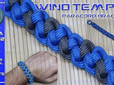 How To Make a Paracord Bracelet Wind Temple - Without buckle  + Bonus  2 Strands Diamond Knot
