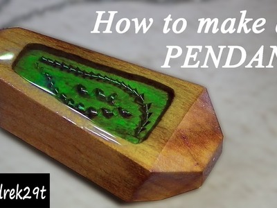 How to make a PENDANT resin and wood.