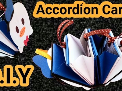 How to make Accordion Card | Christmas Card Ideas | Photo Card Maker |