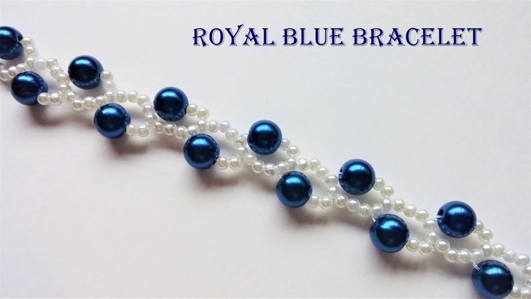 How to make beaded pearls bracelet