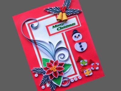 How to make  Beautiful Quilling Christmas Card | Paper Quilling Art