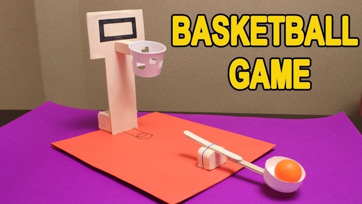 How To Make DIY Basketball Game with Cardboard - DIY Hacks