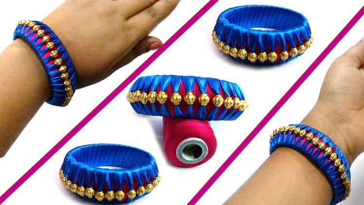 How to make Latest Designer Silk thread bangles at home I Party wear bangles I  Today Fashion