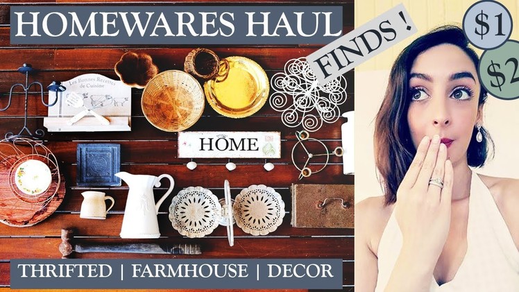 Huge Thrifted Farmhouse Haul | Homewares & Decor | The Restylers