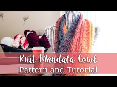 Knit Mandala Cowl  for the Lion Brand Mandala Yarn - With link to FREE pattern