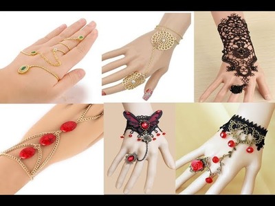 Latest finger ring bracelet designs