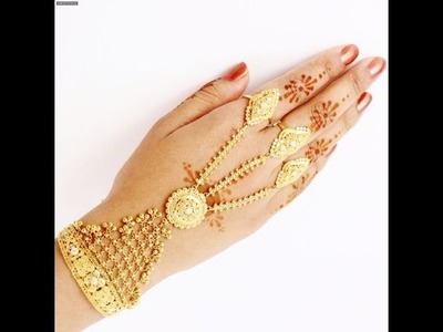 Latest Gold Hand Bracelet Jewellery Designs
