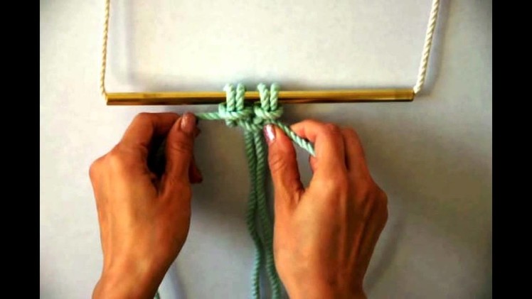 Macrame - How to tie a Square Knot (Right Facing)