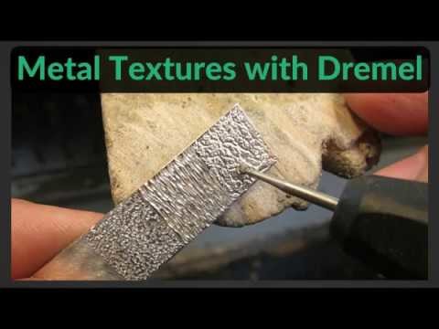 Making Textures in Metal with Dremel. Rotary Tool