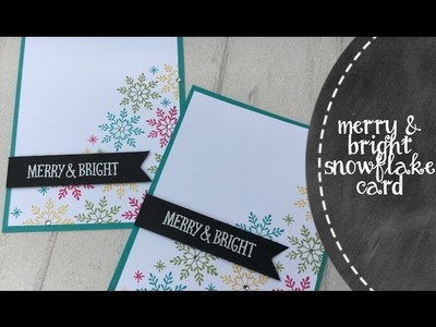 Merry & Bright   Snowflake Card