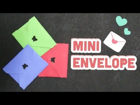 Mini envelope.DIY.cute envelope for scrapbook (mrin art)