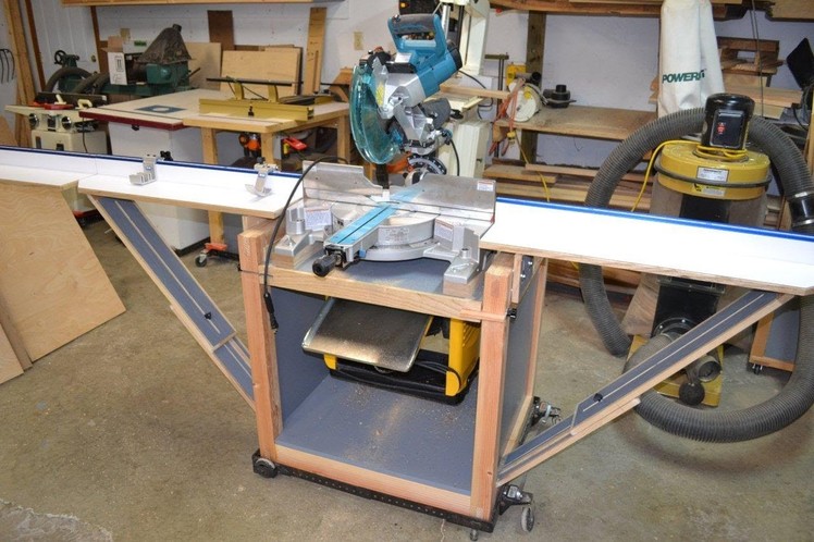 Miter Saw Stand.Planer Station With Rotating Top