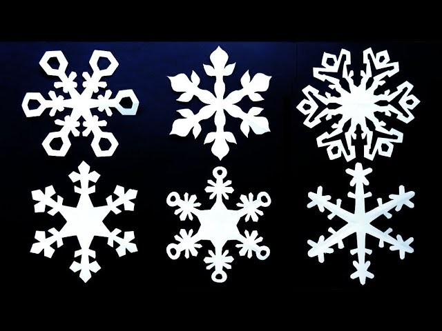 Paper snowflake tutorial v2 - How to make a perfect snowflake - EzyCraft