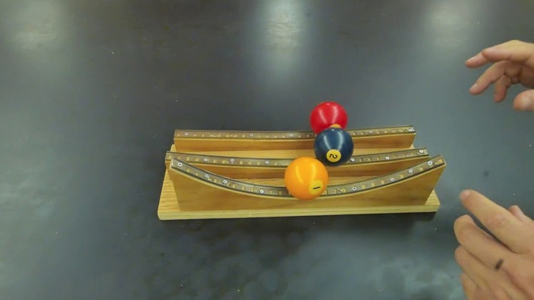 Physics marble track review  part one . Homemade Science with Bruce Yeany