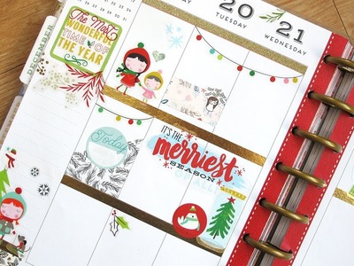Plan With Me #25 NO Etsy Kit: Christmas Week | The Happy Planner 2016