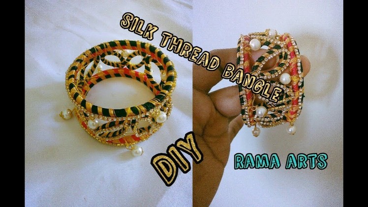 Silk thread bangle - How to make this bangle | jewellery tutorials