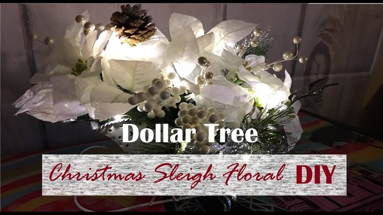 Sleigh Light Up Decor - DIY (Dollar Tree)