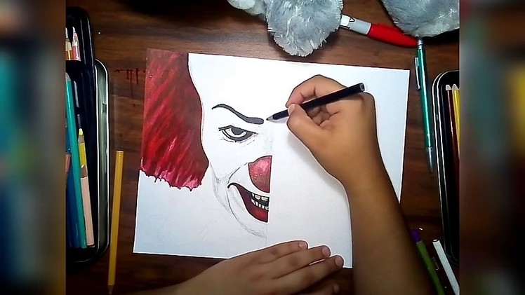 Speed Draw Pennywise Clown.1990 vs 2017