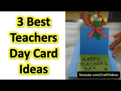Teachers Day Card Ideas - Best and Easy Teachers Day Greeting Card for kids - Pop Up Card