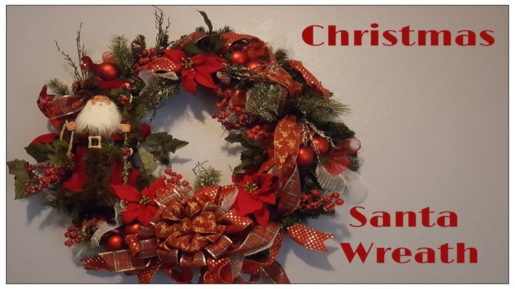 Tricia's Creations: Christmas Santa Wreath