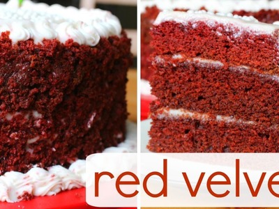 Vegan Red Velvet Cake w. Cream Cheese Frosting