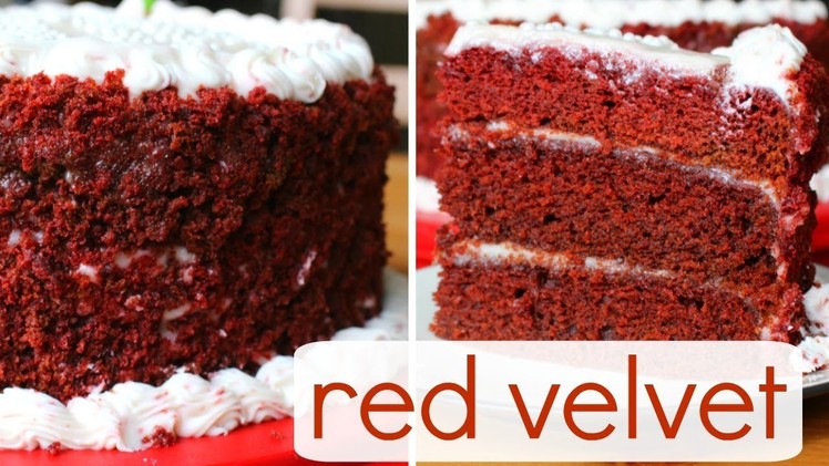 Vegan Red Velvet Cake w. Cream Cheese Frosting