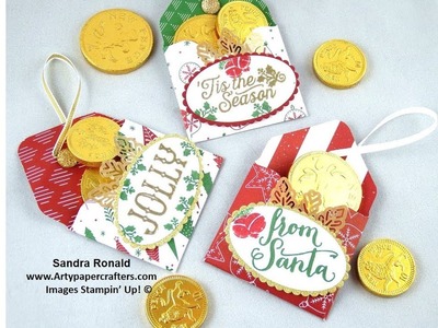 #18 Advent Easy Chocolate Christmas Tree Decorations - SandraR Stampin' Up! Demonsrator Independent