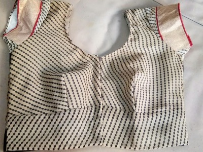 36 size One  tuks blouse cutting +stitching +designing