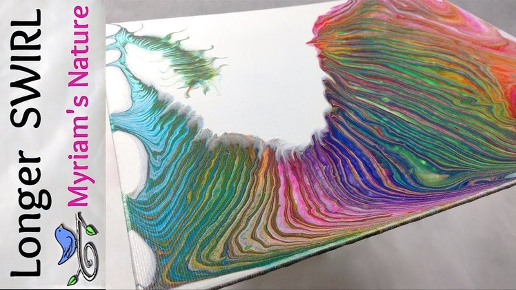 40]  Dirty Pour STRETCHED SWIRL - Fun TECHNIQUE for Fluid Acrylic painting