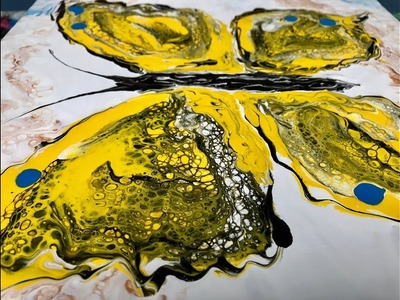 Acrylic Pour Painting: Turning A Puddle Pour Into A Butterfly