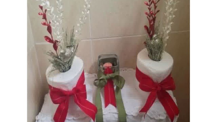 Bathroom decoration for christmas