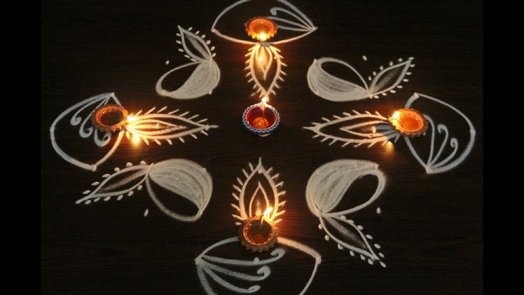 Beautiful & easy rangoli designs for diwali 2017 * diwali kolam designs * latest muggulu with dots