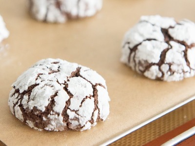 CHOCOLATE CRINKLE COOKIES - Christmas Cookie