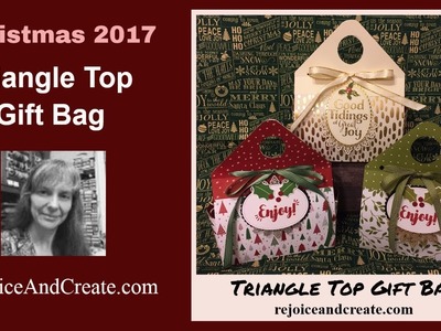Christmas 2017 Gift Bag with Triangle Handle