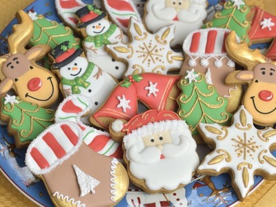 CHRISTMAS COOKIES, Decorating with Royal Icing for Beginners by HANIELA'S