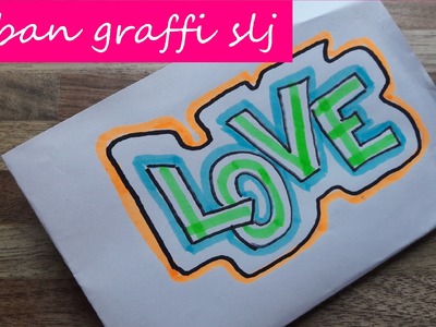 Como dibujar graffitis de amor | como desenhar graffti | how to draw graffiti