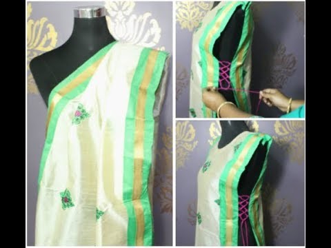 Convert your old Duppata into a layer kurti (DIY)