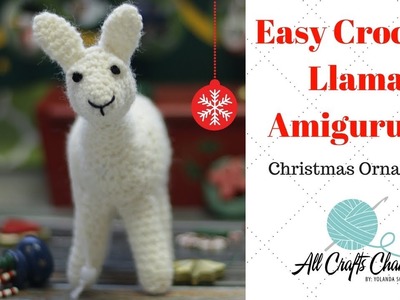 Crochet Llama Amigurumi Ornament #Llama