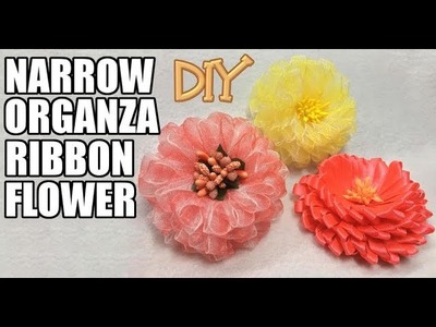 D.I.Y. Narrow Organza Ribbon Flower | MyInDulzens