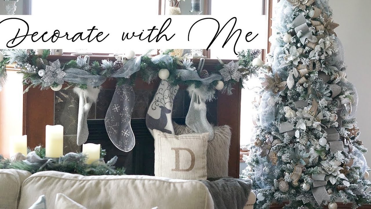Decorate With Me: Christmas Tree - How to make it look FULL! (Pale Rustic Glam)