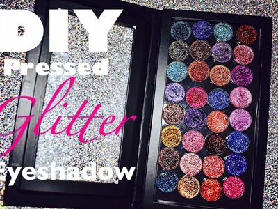 DIY Pressed Glitter Eyeshadow | Demo & Swatches !
