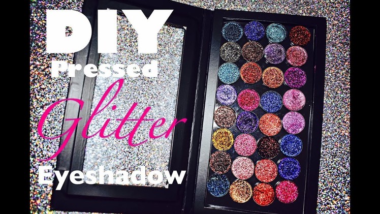 DIY Pressed Glitter Eyeshadow | Demo & Swatches !