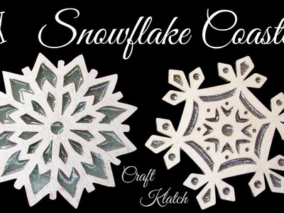 DIY Snowflake Coasters ~ Another Coaster Friday ~ Craft Klatch