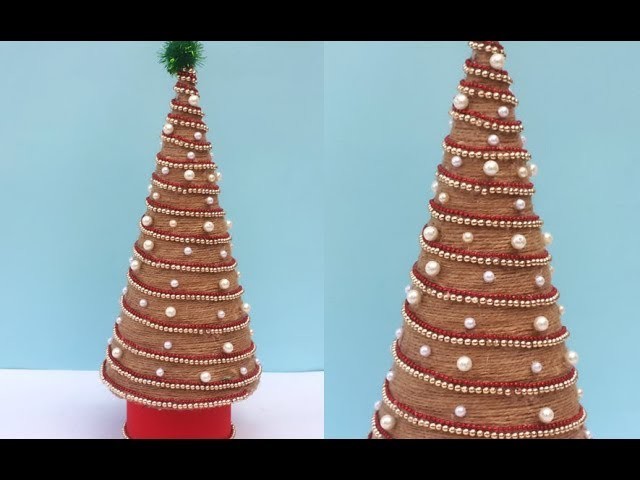 DIY Tabletop Christmas Tree | Easy & Cheap Christmas Decoration Ideas | StylEnrich