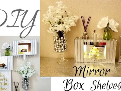 Diy Wall Mirror Display Shelves For Wall Decor Using Cereal Boxes!!!