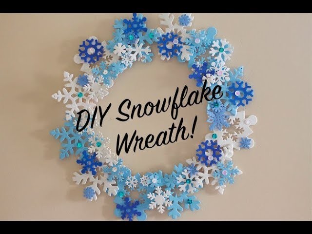 Dollar Store DIY Ep. 35 - How To Make a Snowflake Wreath