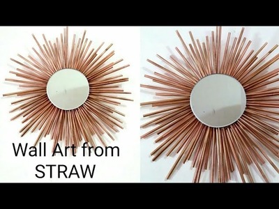Drinking Straw Craft Ideas - Wall Art with Straw - The Blue Sea Art