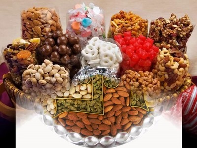 Dry fruit basket decoration